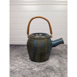 Vintage Handmade Stonewear Tea Pot